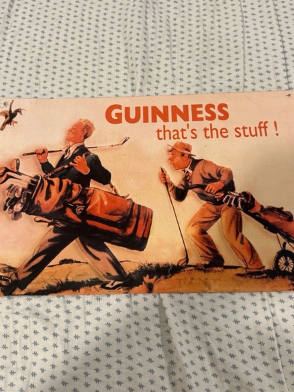 Guinness Men's Golf Metal Sign